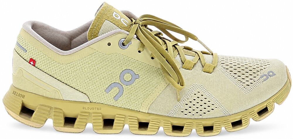 On Cloud X Running Womens Size 7.5 Yellow CloudTec Running Athletic Shoe Sneaker